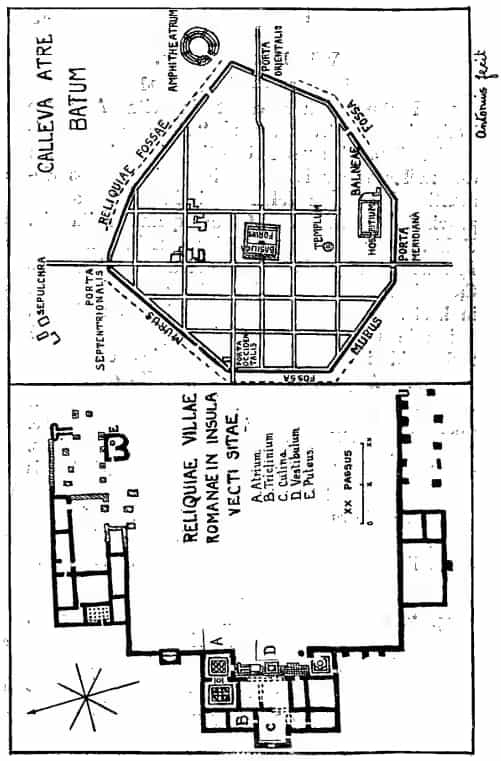 reliquiae villae romanae in insula vecti sitae